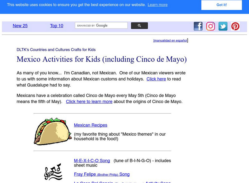 Mexican Activities for Kids Lesson Plan Mexican Activities for Kids Lesson Plan