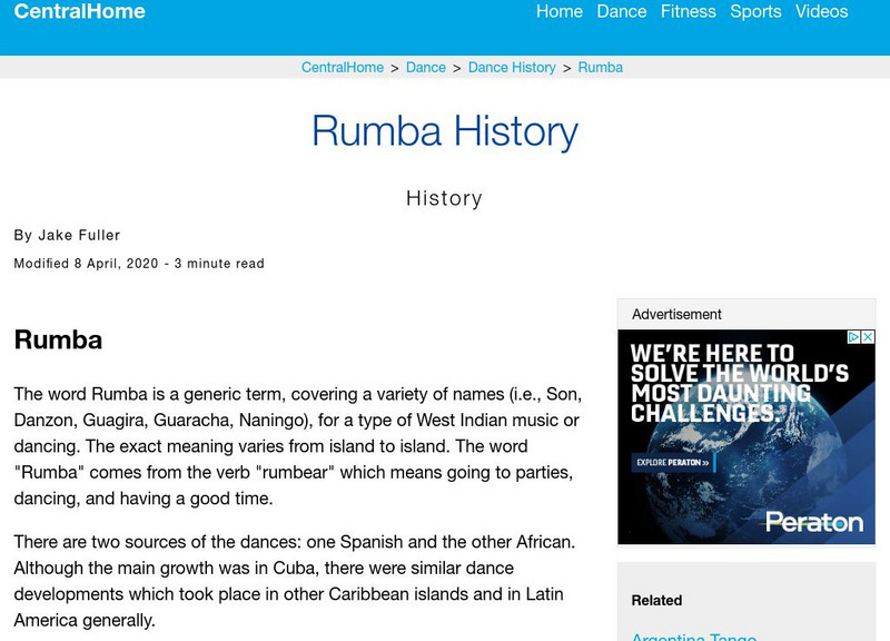 Central Home: The Rhumba Dance Website Central Home: The Rhumba Dance Website