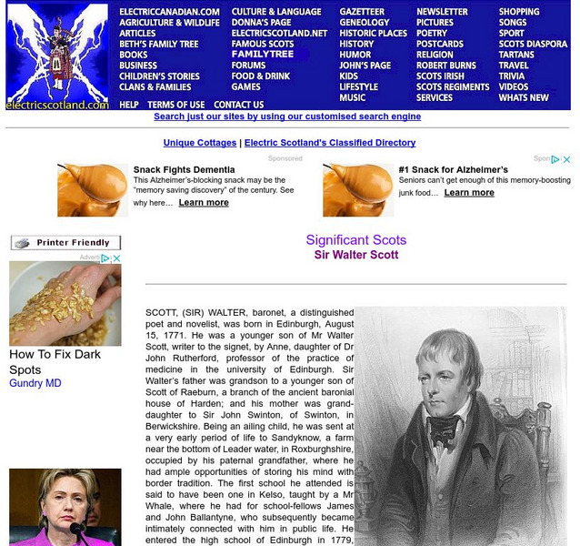 Sir Walter Scott: The Father of Historical Fiction Website Sir Walter Scott: The Father of Historical Fiction Website