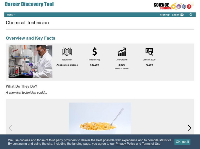 Science Buddies: Career Profile: Chemical Technician Website Science Buddies: Career Profile: Chemical Technician Website