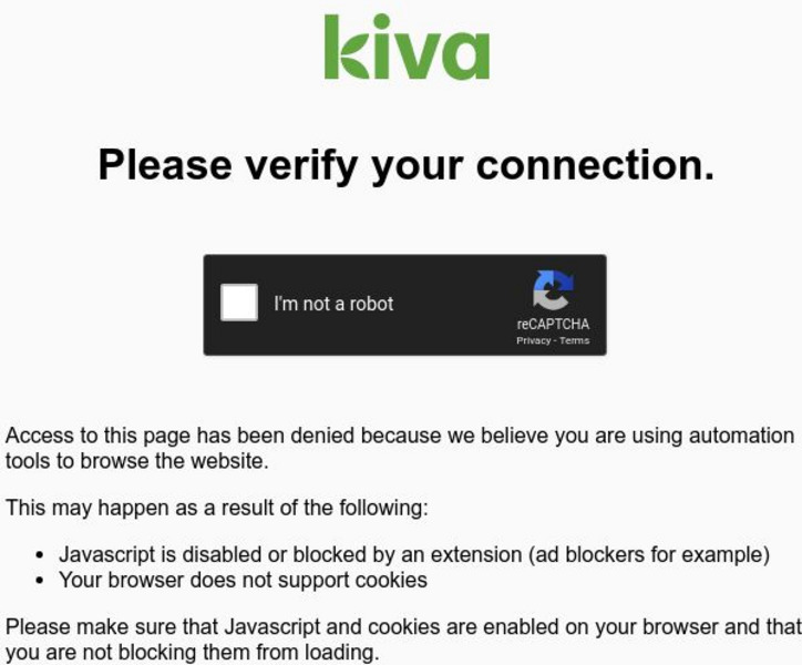 Kiva: Loans That Change Lives Website Kiva: Loans That Change Lives Website