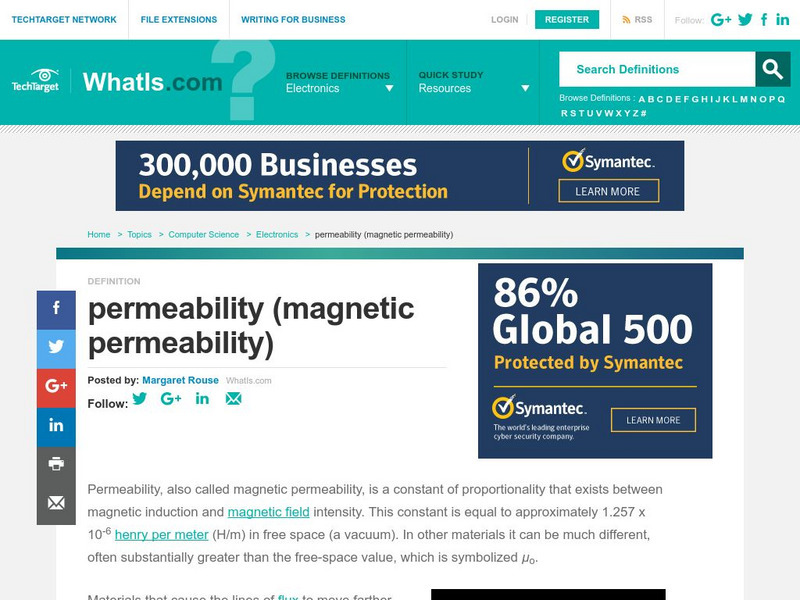Whatis.com: Permeability Handout