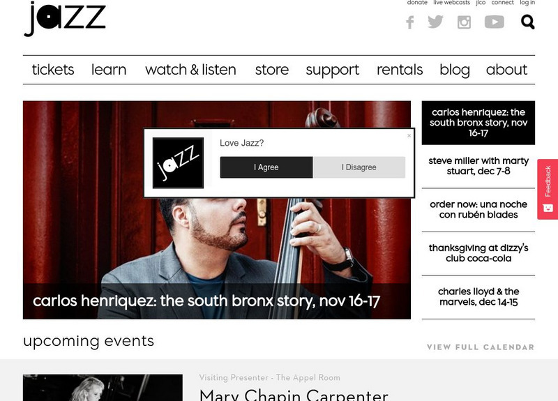 Jazz at Lincoln Center: Jazz for Young People Curriculum Website