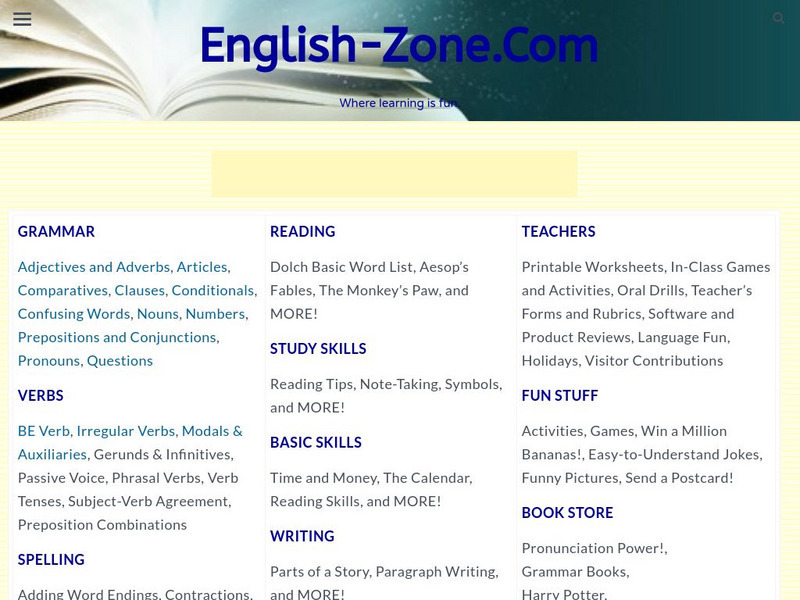English zone.com: Pronunciation Zone Website