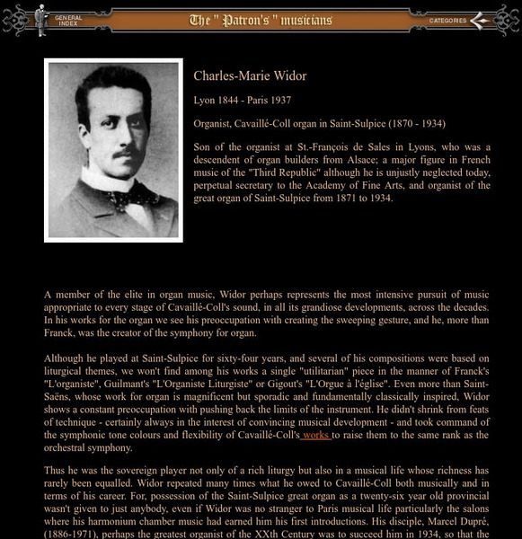 Charles Marie Widor Handout Charles Marie Widor Handout