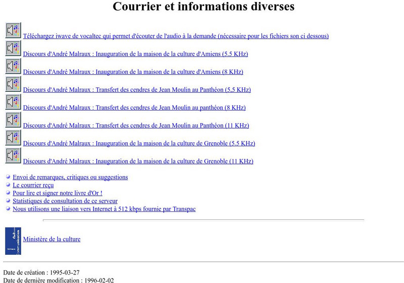 Ministere De La Culture Audio