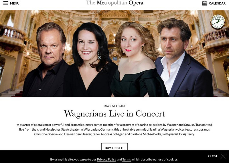 The Metropolitan Opera Website The Metropolitan Opera Website