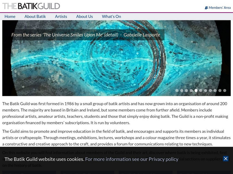 The Batik Guild Website The Batik Guild Website