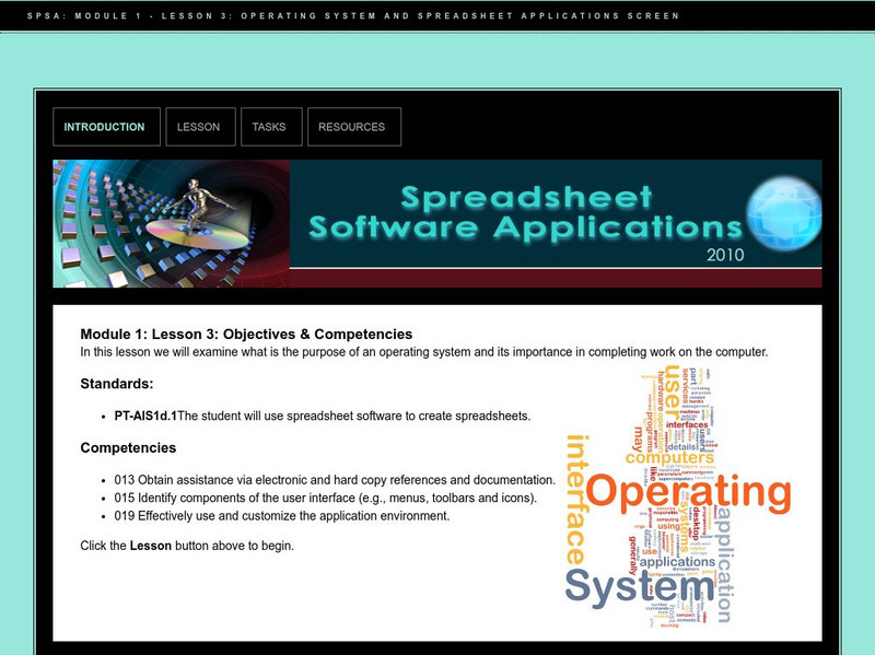 Do Dea: Spreadsheets: M1:l3: Operating System and Spreadsheet Applications Screen Unit Plan Do Dea: Spreadsheets: M1:l3: Operating System and Spreadsheet Applications Screen Unit Plan