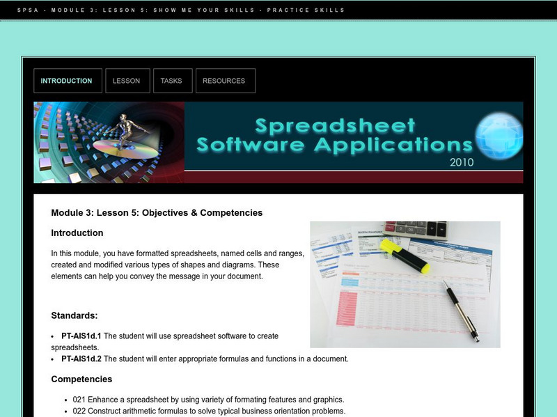 Do Dea: Spreadsheet Software: M3: L5: Show Me Your Skills: Practice Skills Unit Plan Do Dea: Spreadsheet Software: M3: L5: Show Me Your Skills: Practice Skills Unit Plan