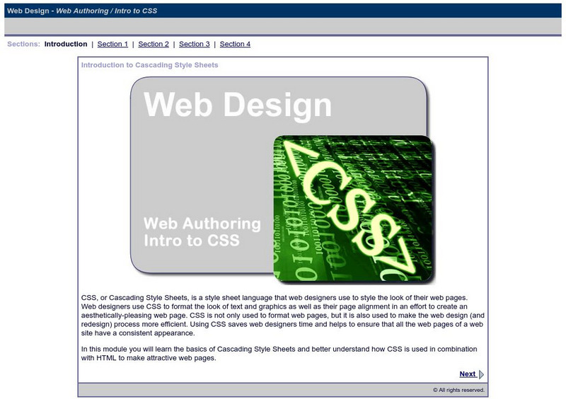 Do Dea: Web Design: Module 6: Web Authoring / Intro to Css Unit Plan Do Dea: Web Design: Module 6: Web Authoring / Intro to Css Unit Plan