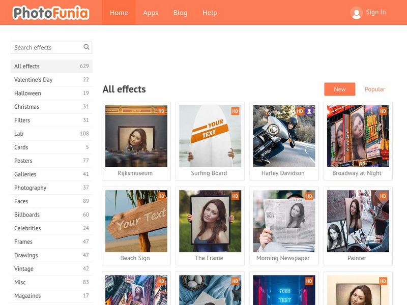 Photo Funia: Effects Website Photo Funia: Effects Website