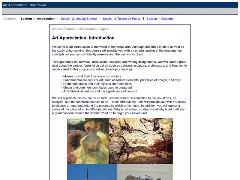 Do Dea: Art Appreciation: Unit 1: Orientation Unit Plan Do Dea: Art Appreciation: Unit 1: Orientation Unit Plan