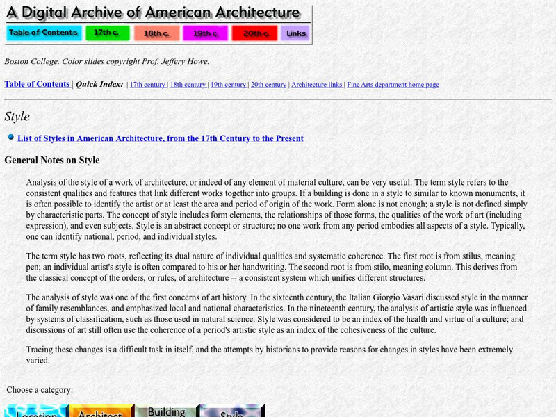 Boston College: Styles in American Architecture Website Boston College: Styles in American Architecture Website