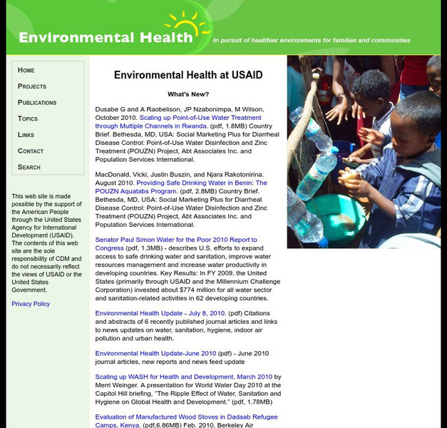 Environmental Health at Usaid Website Environmental Health at Usaid Website