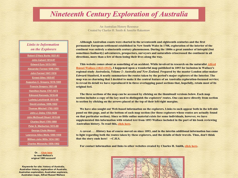 Nineteenth Century Exploration of Australia Website Nineteenth Century Exploration of Australia Website