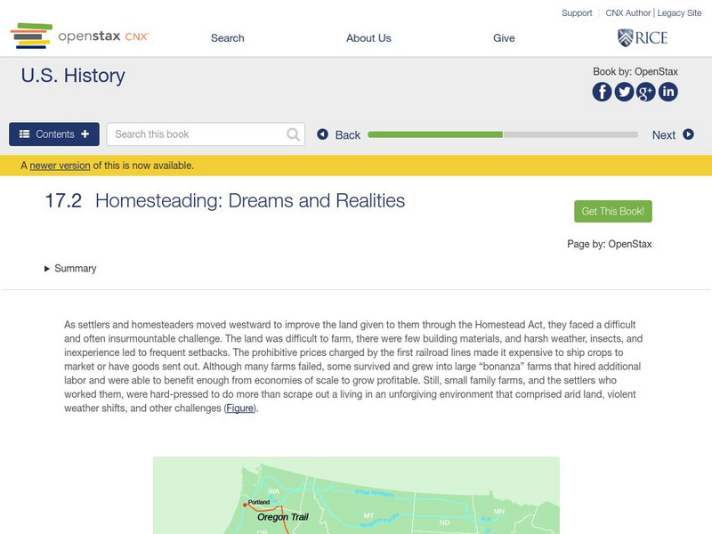 Open Stax: Homesteading: Dreams and Realities eBook Open Stax: Homesteading: Dreams and Realities eBook