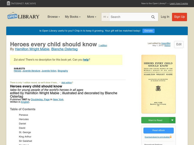 Open Library: Heroes Every Child Should Know eBook Open Library: Heroes Every Child Should Know eBook