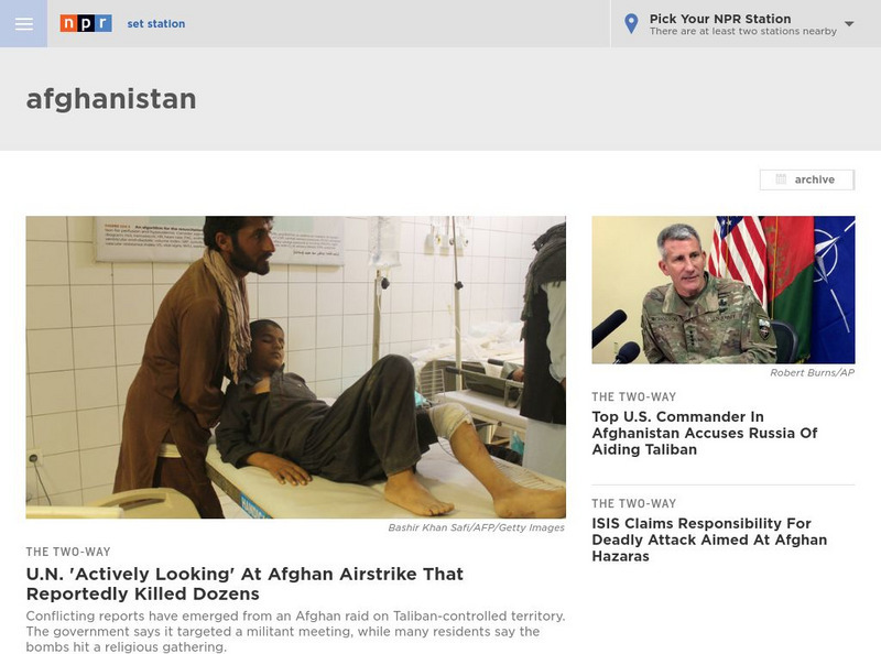 Npr: Afghanistan Website Npr: Afghanistan Website