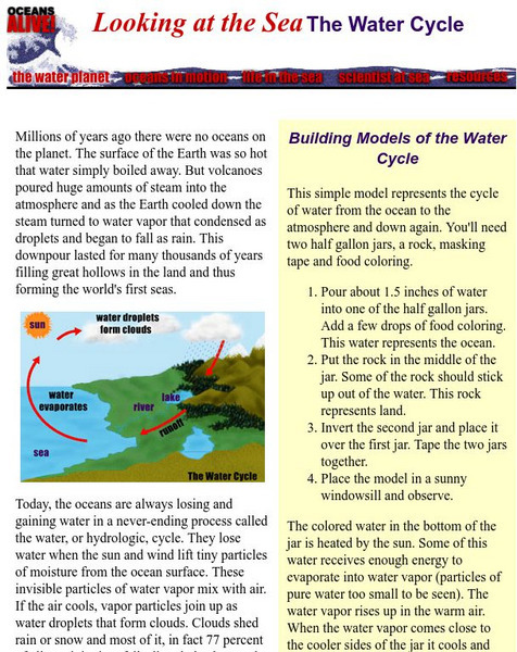 Oceans Alive: The Water Planet Unit Plan Oceans Alive: The Water Planet Unit Plan