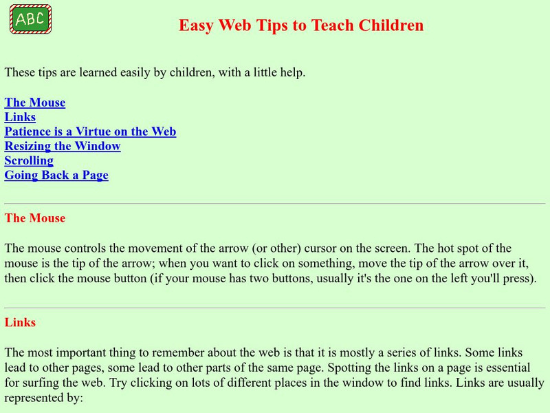 Enchanted Learning: Easy Web Tips to Teach Children Handout Enchanted Learning: Easy Web Tips to Teach Children Handout