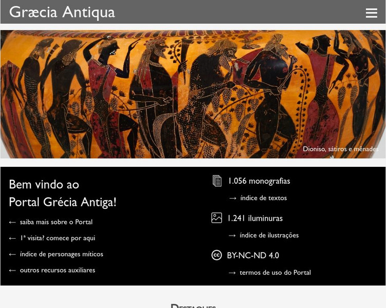 Revista Eletronica: Grecia Antiga (In Portuguese) Website Revista Eletronica: Grecia Antiga (In Portuguese) Website