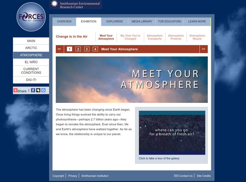 Smithsonian Environmental Research Center: Forces of Change:meet Your Atmosphere Website