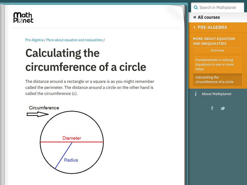 Math Planet: Calculating the Circumference of a Circle eBook Math Planet: Calculating the Circumference of a Circle eBook
