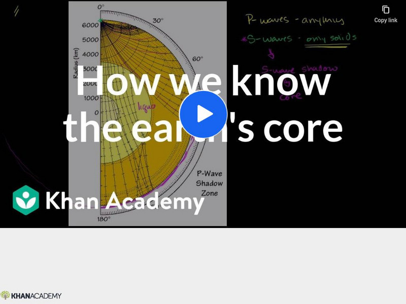 Khan Academy: How We Know About the Earth's Core Instructional Video