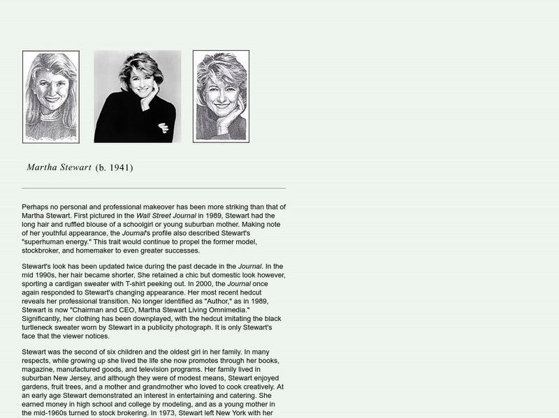 National Portrait Gallery: Picturing Business in America: Martha Stewart Website National Portrait Gallery: Picturing Business in America: Martha Stewart Website