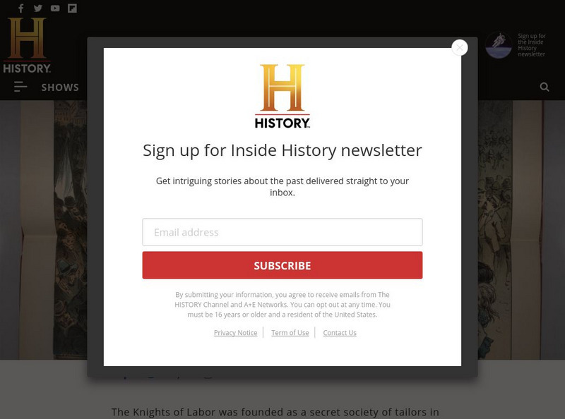 History.com: Knights of Labor Article History.com: Knights of Labor Article