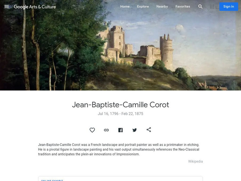 Google Cultural Institute: Jean Baptiste Camille Corot Handout
