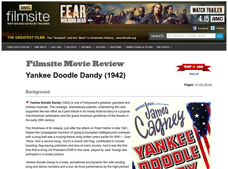 The Film Site: Yankee Doodle Dandy Website The Film Site: Yankee Doodle Dandy Website