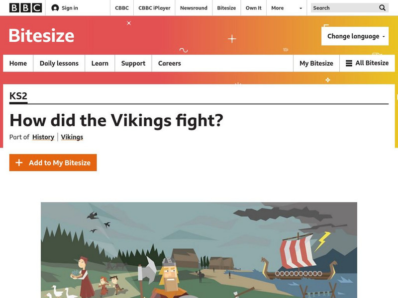 Bbc bitesize history how did the vikings fight website for 2nd 6th