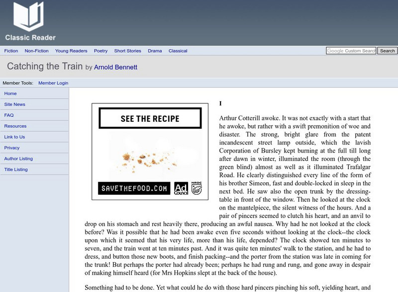 Classic Reader: Catching the Train by Arnold Bennett eBook Classic Reader: Catching the Train by Arnold Bennett eBook
