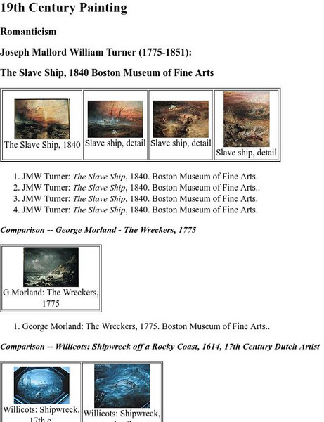 Boston College: Nineteen Century Painting (Romanticism) Graphic Boston College: Nineteen Century Painting (Romanticism) Graphic