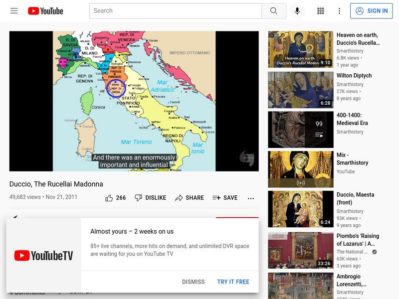 Khan Academy: Art History: Siena: Duccio, the Rucellai Madonna Instructional Video Khan Academy: Art History: Siena: Duccio, the Rucellai Madonna Instructional Video