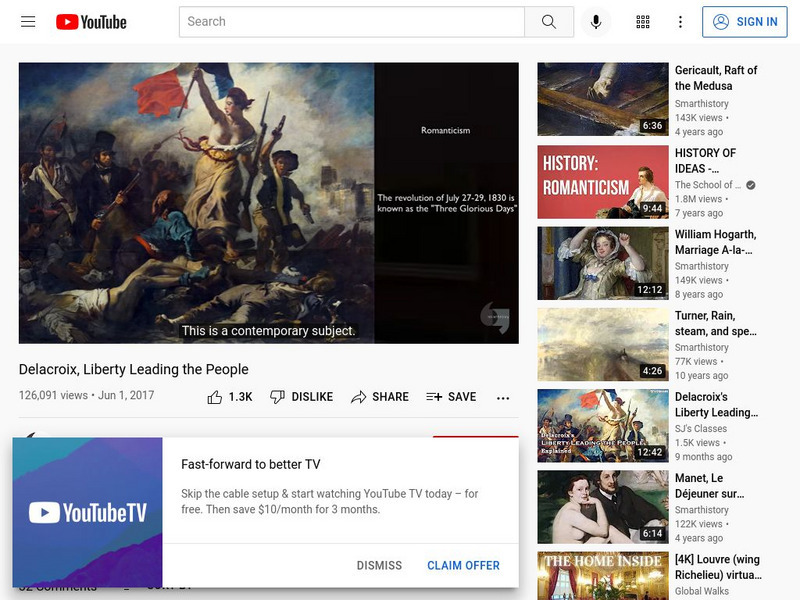 Khan Academy: Art History: Delacroix, Liberty Leading the People Instructional Video Khan Academy: Art History: Delacroix, Liberty Leading the People Instructional Video