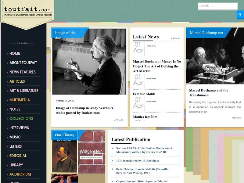 Tout Fait: The Marcel Duchamp Studies Online Journal Interactive Tout Fait: The Marcel Duchamp Studies Online Journal Interactive