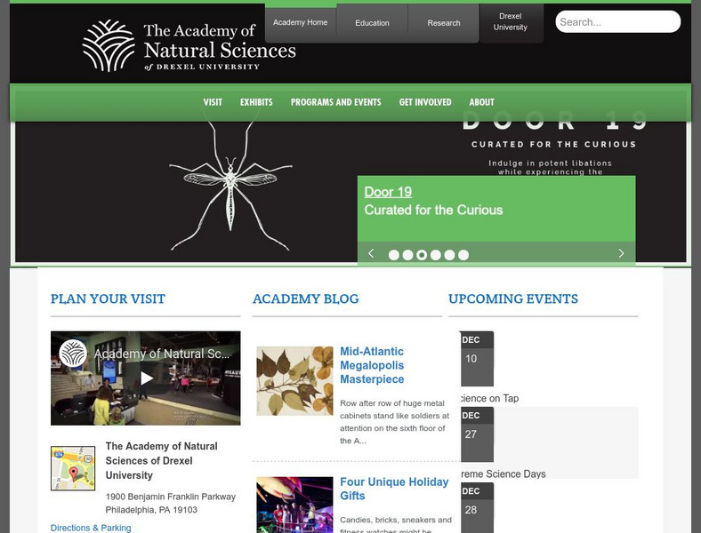 The Academy of Natural Sciences Website The Academy of Natural Sciences Website
