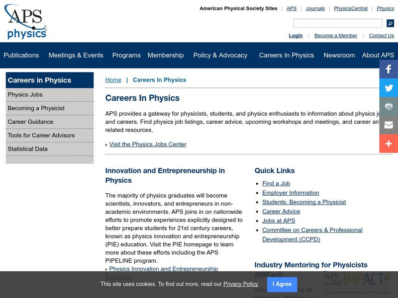 American Physical Society: Careers & Employment Website