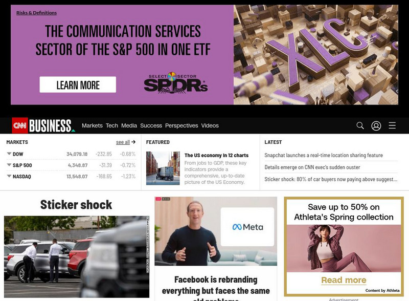 Cnn: Business Website Cnn: Business Website