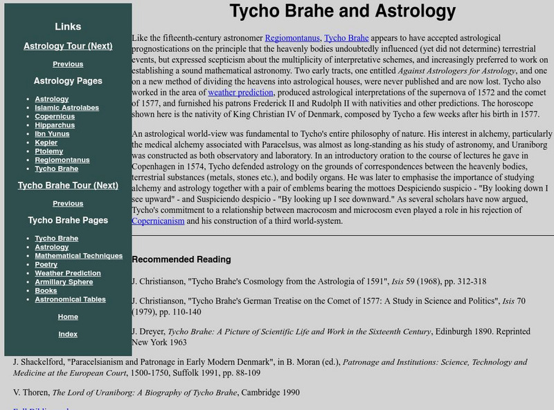 U of Cambridge: Tycho Brahe and the Separation of Astronomy From Astrology Article U of Cambridge: Tycho Brahe and the Separation of Astronomy From Astrology Article