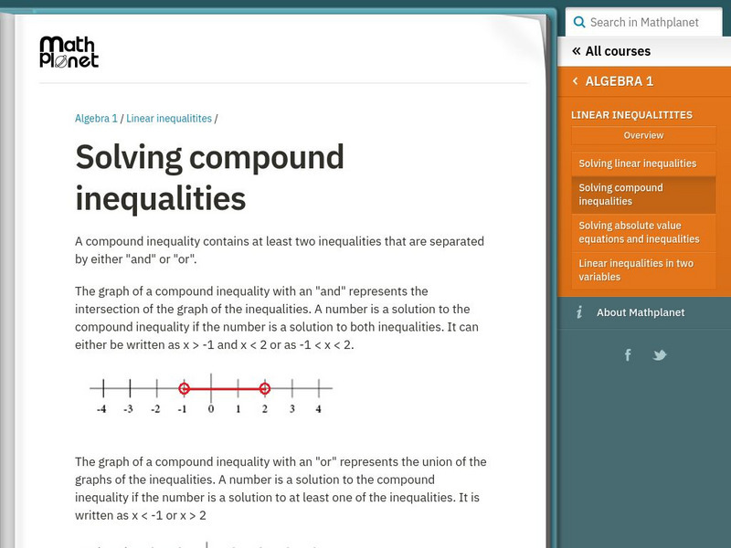 Math Planet: Solving Compound Inequalities eBook Math Planet: Solving Compound Inequalities eBook