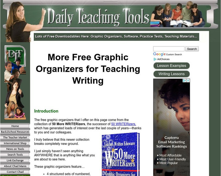 Daily Teaching Tools: Graphic Organizers: Customizable Graphic Organizers Website Daily Teaching Tools: Graphic Organizers: Customizable Graphic Organizers Website