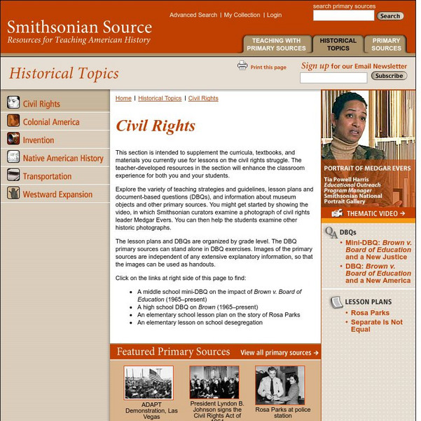Smithsonian Source: Civil Rights Website Smithsonian Source: Civil Rights Website