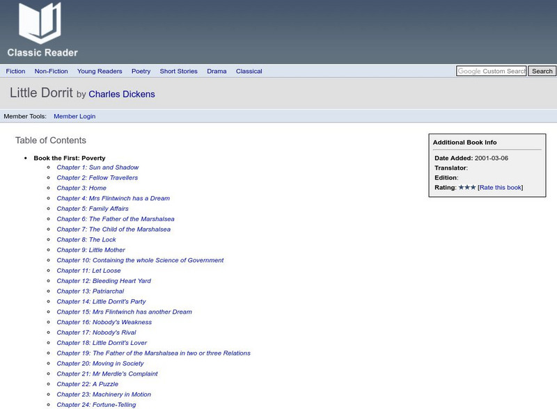 Classic Reader: Little Dorrit by Charles Dickens eBook Classic Reader: Little Dorrit by Charles Dickens eBook