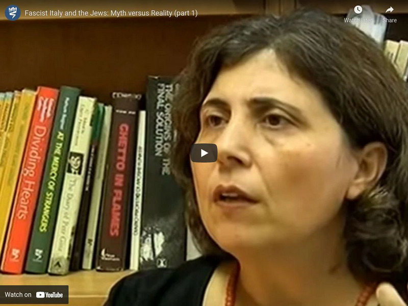 Yad Vashem: Fascist Italy and the Jews: Myth Versus Reality (Part 1) Instructional Video Yad Vashem: Fascist Italy and the Jews: Myth Versus Reality (Part 1) Instructional Video