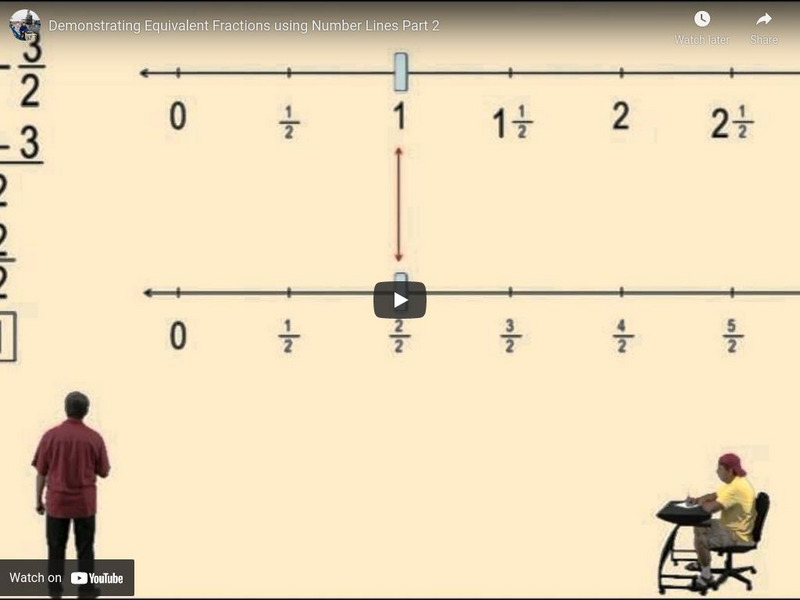 Algebra2go: Demonstrating Equivalent Fractions Using Number Lines Part 2 Instructional Video Algebra2go: Demonstrating Equivalent Fractions Using Number Lines Part 2 Instructional Video