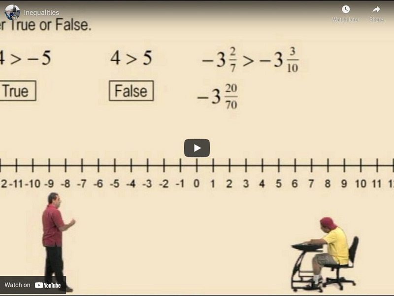 Algebra2go: Inequalities Instructional Video